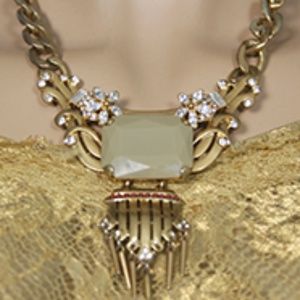 J Crew Gold Tone Statement Necklace